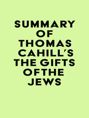 cover image of Summary of Thomas Cahill's the Gifts of the Jews